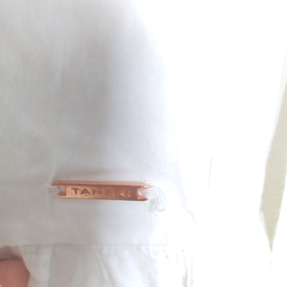 Tahari Girl White Eyelet Lace Long Sleeve Dress Size 3T - Picture 4 of 11